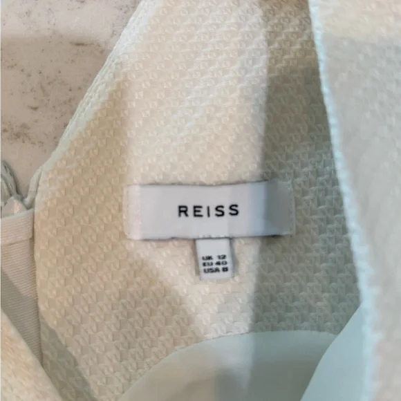 Reiss Tailored Textured Moon Sheath Dress - Picture 6 of 10